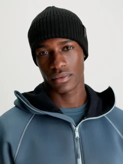 Calvin Klein Unisex Ribbed Beanie -Calvin Cloth Shop 0000PX0303 010 alternate3