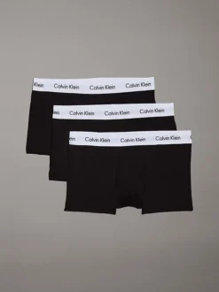 Calvin Klein 3 Pack Low Rise Trunks - Cotton Stretch