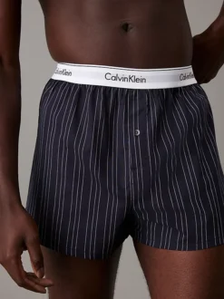 Calvin Klein 2 Pack Slim Fit Boxers - Modern Cotton -Calvin Cloth Shop 000NB1396A JKZ alternate3