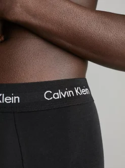 Calvin Klein 3 Pack Low Rise Trunks - Cotton Stretch Wicking -Calvin Cloth Shop 000NB2614A MP1 alternate3