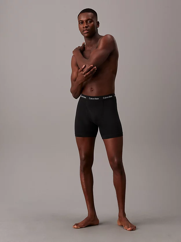 Calvin Klein 3 Pack Boxer Briefs - Cotton Stretch Wicking 7 Calvin Klein 3 Pack Boxer Briefs - Cotton Stretch Wicking - Image 5