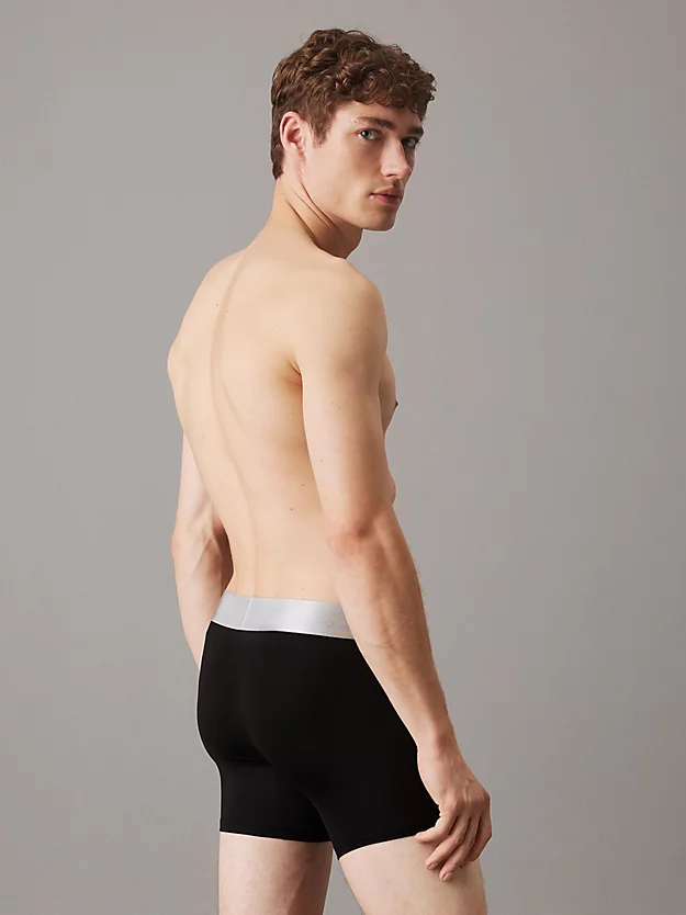 Calvin Klein 3 Pack Boxer Briefs - Steel Micro 5 Calvin Klein 3 Pack Boxer Briefs - Steel Micro - Image 3