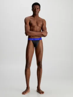 Calvin Klein 3 Pack Jock Straps - Cotton Stretch -Calvin Cloth Shop 000NB3363A H4X alternate5