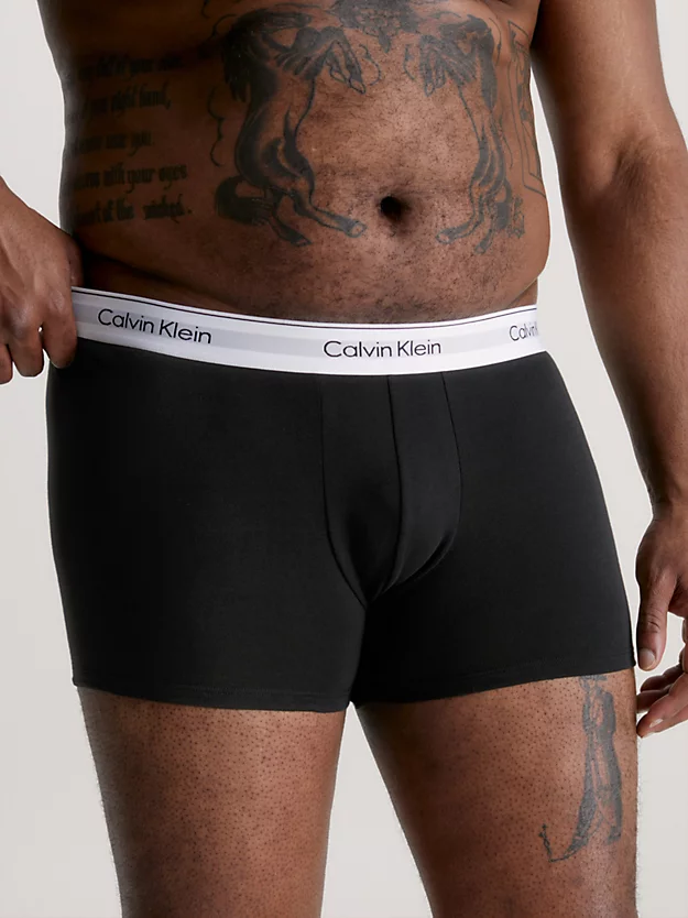 Calvin Klein Plus Size 3 Pack Trunks - Modern Cotton 4 Calvin Klein Plus Size 3 Pack Trunks - Modern Cotton - Image 2