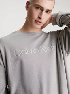 Calvin Klein Soft Towelling Lounge Sweatshirt -Calvin Cloth Shop 000NM2453E 5ZT alternate3
