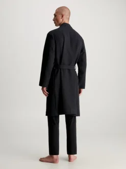 Calvin Klein Waffle Cotton Bathrobe -Calvin Cloth Shop 000NM2497E UB1 alternate2