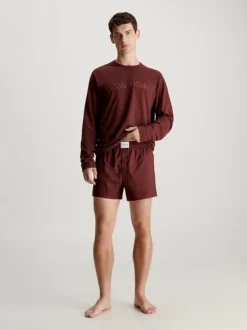 Calvin Klein Long Sleeve Pyjama Top - Pure Cotton 12 Calvin Klein Long Sleeve Pyjama Top - Pure Cotton -Calvin Cloth Shop 000NM2502E AIL alternate4