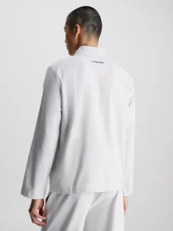 Calvin Klein Cotton Flannel Pyjama Top -Calvin Cloth Shop 000NM2576E 6XU alternate1