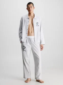 Calvin Klein Cotton Flannel Pyjama Pants -Calvin Cloth Shop 000NM2577E 6XU alternate3