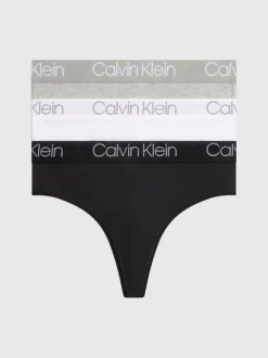 Calvin Klein 3 Pack High Waisted Thongs - Body