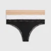 Calvin Klein 3 Pack Thongs - Bottoms Up -Calvin Cloth Shop 000QD3802E FIY main
