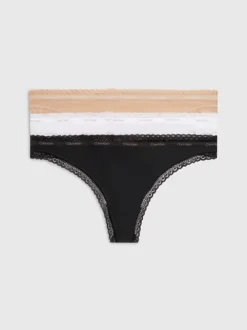 Calvin Klein 3 Pack Thongs - Bottoms Up