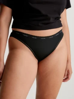 Calvin Klein 3 Pack Bikini Briefs - Bottoms Up -Calvin Cloth Shop 000QD3804E I21 alternate2