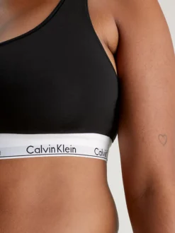 Calvin Klein Plus Size Bralette - Modern Cotton -Calvin Cloth Shop 000QF5116E 001 alternate3