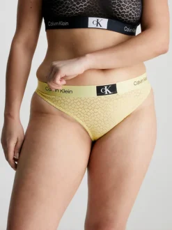 Calvin Klein Lace Thong - CK96 -Calvin Cloth Shop 000QF7175E 9LD alternate2