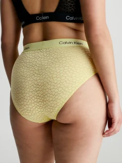 Calvin Klein Lace High Waisted Bikini Briefs - CK96 -Calvin Cloth Shop 000QF7177E 9LD alternate4