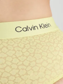 Calvin Klein Lace High Waisted Bikini Briefs - CK96 -Calvin Cloth Shop 000QF7177E 9LD alternate6