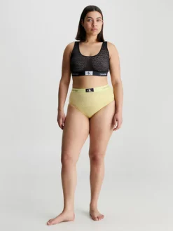 Calvin Klein Lace High Waisted Bikini Briefs - CK96 -Calvin Cloth Shop 000QF7177E 9LD alternate8