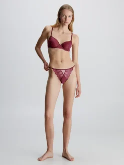 Calvin Klein Lace String Thong -Calvin Cloth Shop 000QF7502E GEX alternate5