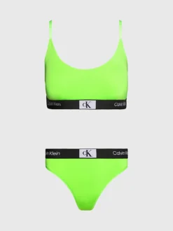 Calvin Klein Bralette And Thong Set - CK96 -Calvin Cloth Shop 000QF7505E FUU alternate5
