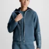 Calvin Klein Zip Up Logo Hoodie -Calvin Cloth Shop 00GMF3J408 CEG main