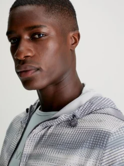 Calvin Klein Printed Hooded Windbreaker -Calvin Cloth Shop 00GMF3O513 13M alternate3