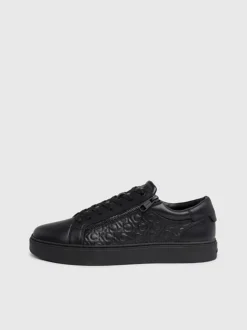 Calvin Klein Leather Logo Trainers -Calvin Cloth Shop HM0HM01188 0GL alternate5