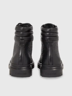 Calvin Klein Leather Logo Boots 11 Calvin Klein Leather Logo Boots -Calvin Cloth Shop HM0HM01211 BEH alternate3