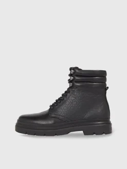 Calvin Klein Leather Logo Boots 13 Calvin Klein Leather Logo Boots -Calvin Cloth Shop HM0HM01211 BEH alternate5