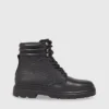 Calvin Klein Leather Logo Boots