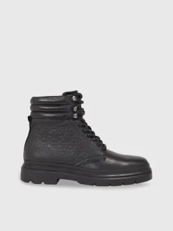 Calvin Klein Leather Logo Boots