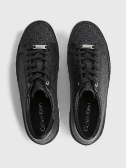 Calvin Klein Recycled Platform Logo Trainers -Calvin Cloth Shop HW0HW01420 0GN alternate2
