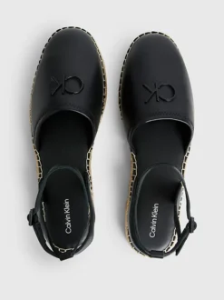 Calvin Klein Leather Hybrid Espadrilles 10 Calvin Klein Leather Hybrid Espadrilles -Calvin Cloth Shop HW0HW01459 BEH alternate2