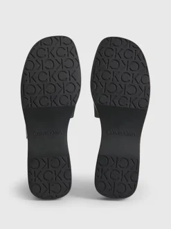 Calvin Klein Wedge Sliders -Calvin Cloth Shop HW0HW01514 BEH alternate4