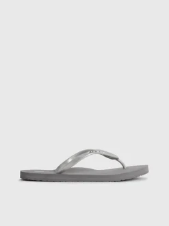 Calvin Klein Metallic Flip Flops