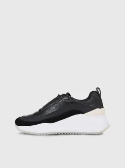 Calvin Klein Faux Leather Wedge Trainers 13 Calvin Klein Faux Leather Wedge Trainers -Calvin Cloth Shop HW0HW01663 BEH alternate5