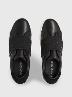 Calvin Klein Leather Slip-On Shoes -Calvin Cloth Shop HW0HW01676 BEH alternate2