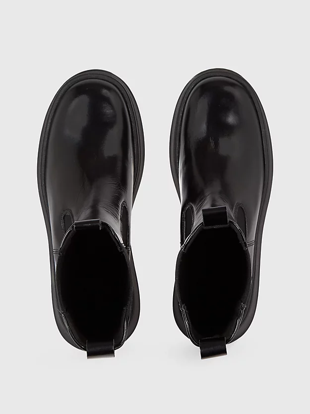 Calvin Klein Leather Platform Chelsea Boots 5 Calvin Klein Leather Platform Chelsea Boots - Image 3