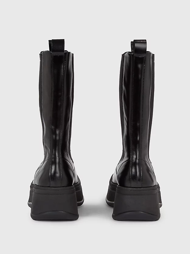 Calvin Klein Leather Platform Chelsea Boots 6 Calvin Klein Leather Platform Chelsea Boots - Image 4