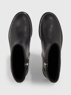 Calvin Klein Leather Ankle Boots -Calvin Cloth Shop HW0HW01700 BEH alternate2