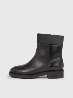Calvin Klein Leather Ankle Boots -Calvin Cloth Shop HW0HW01700 BEH alternate5