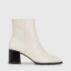 Calvin Klein Leather Heeled Ankle Logo Boots 2 Calvin Klein Leather Heeled Ankle Logo Boots -Calvin Cloth Shop HW0HW01701 ACG main