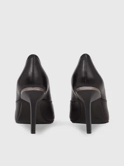 Calvin Klein Leather Stiletto Pumps -Calvin Cloth Shop HW0HW01761 BEH alternate3