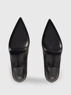 Calvin Klein Leather Stiletto Pumps -Calvin Cloth Shop HW0HW01761 BEH alternate4