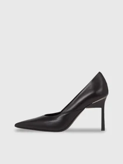 Calvin Klein Leather Stiletto Pumps -Calvin Cloth Shop HW0HW01761 BEH alternate5