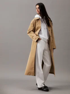 Calvin Klein Cotton Blend Fleece Hoodie -Calvin Cloth Shop J20J213178 YAF alternate4