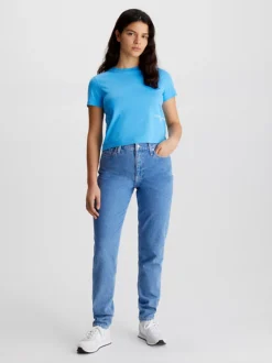 Calvin Klein Cropped Logo T-shirt -Calvin Cloth Shop J20J221047 CY0 alternate4