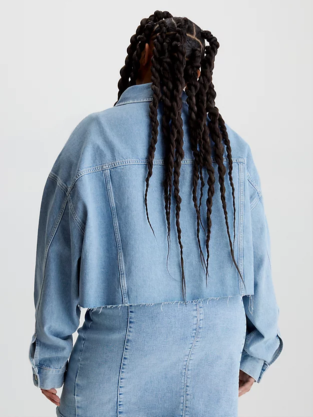 Calvin Klein Relaxed Cropped Denim Jacket 5 Calvin Klein Relaxed Cropped Denim Jacket - Image 3