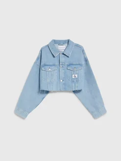 Calvin Klein Relaxed Cropped Denim Jacket 15 Calvin Klein Relaxed Cropped Denim Jacket -Calvin Cloth Shop J20J221506 1AA alternate5