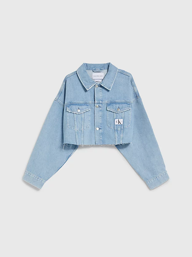 Calvin Klein Relaxed Cropped Denim Jacket 8 Calvin Klein Relaxed Cropped Denim Jacket - Image 6